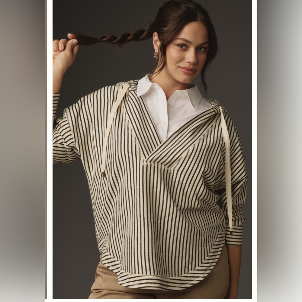 Anthropologie Pilcro Wharfside Hooded Sweatshirt